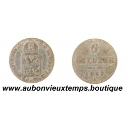 6 KREUZER Billon ( Argent 437,5‰ ) 1849 A FRANCOIS JOSEPH 1er - AUTRICHE