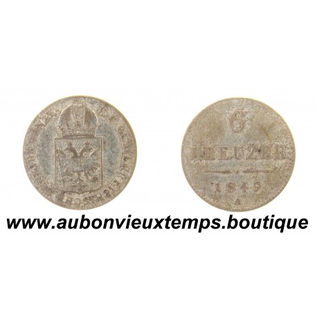 6 KREUZER Billon ( Argent 437,5‰ ) 1849 A FRANCOIS JOSEPH 1er - AUTRICHE