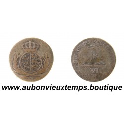 6 KREUZER Billon ( Argent 333‰ ) 1809 FREDERIC 1er - WURTEMBERG - ALLEMAGNE