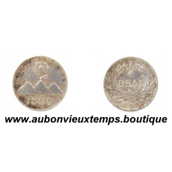 1/4 REAL ( Argent 835‰ ) 1896 SOLEIL / 3 MONTAGNES - GUATEMALA
