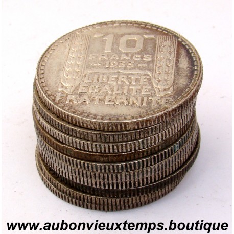 LOT 10 X 10 FRANCS Argent 680 ‰ TURIN