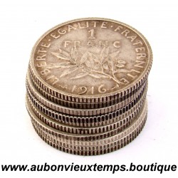 LOT 10 X 1 FRANC Argent 835 ‰ SEMEUSE