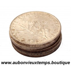 LOT 5 X 2 FRANCS Argent 835 ‰ SEMEUSE