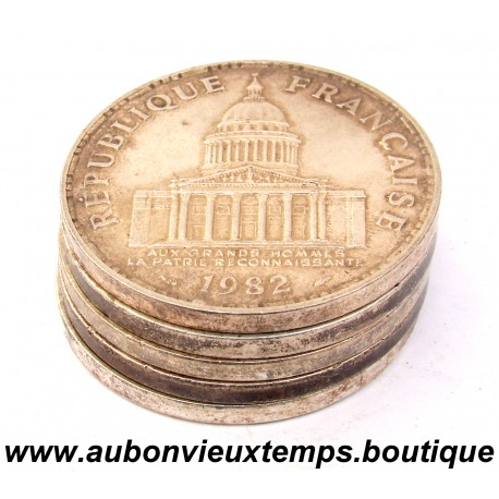 LOT 5 X 100 FRANCS Argent 900 ‰ 