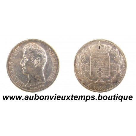 5 FRANCS Argent 900 ‰ 1829 A CHARLES X - 2ème Type