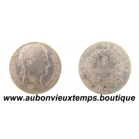 5 FRANCS Argent 900 ‰ 1812 H NAPOLEON 1er - TETE LAUREE