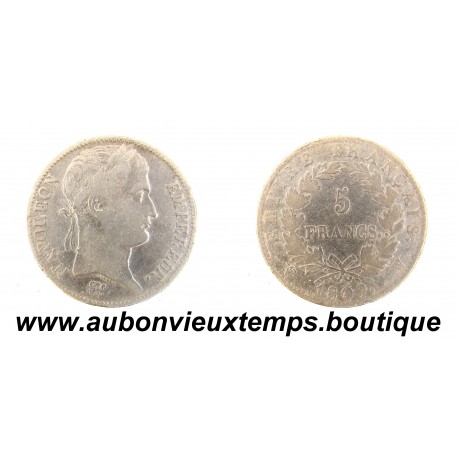 5 FRANCS Argent 900 ‰ 1809 W NAPOLEON 1er - TETE LAUREE