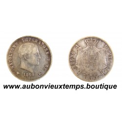 5 LIRE Argent 900 ‰ 1810 M NAPOLEONE IMPERATORE E RE - 2ème Type