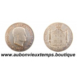 5 LIRE Argent 900 ‰ 1809 M NAPOLEONE IMPERATORE E RE - 1er Type