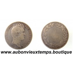 5 FRANCS Argent 900 ‰ 1830 A LOUIS PHILIPPE ( sans le 1 ) - TETE NUE