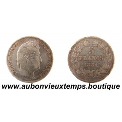 5 FRANCS Argent 900 ‰ 1831 A LOUIS PHILIPPE - TETE LAUREE 1er Type