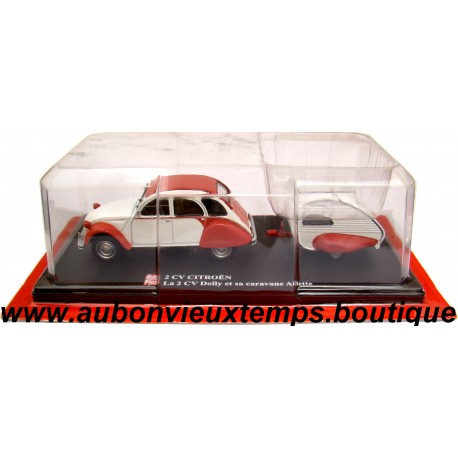 ELIGOR - AUTO PLUS 1/43 CITROEN 2 CV DOLLY et CARAVANE AILETTE