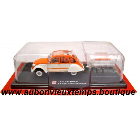 ELIGOR - AUTO PLUS 1/43 CITROEN 2 CV SPOT et REMORQUE