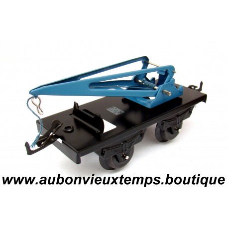 HACHETTE 1/43 HORNBY O WAGON PLATEAU avec GRUE Réf : 402360H Réédition
