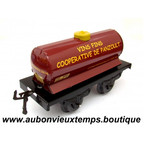 HACHETTE 1/43 HORNBY O WAGON PLATEAU avec CITERNE - VINS FINS - PO MIDI 288720 Réf : 402370W Réédition