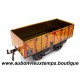 HACHETTE 1/43 HORNBY O WAGON PLAT TOMBEREAU à CAISSE type BOIS TTuw 152728 Réf : 402365N Réédition