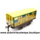 HACHETTE 1/43 HORNBY O WAGON à BESTIAUX COUVERT - ETAT KKuw 56817 Réf : Réédition