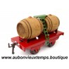 HACHETTE 1/43 HORNBY O WAGON PLATEAU avec BARRIQUES Réf : 402351S Réédition