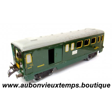 MECCANO 1/43 HORNBY O WAGON MIXTE VOYAGEURS Cl 1 et BAGAGES - PARIS MARSEILLE - B5 Dmyfi 20 420