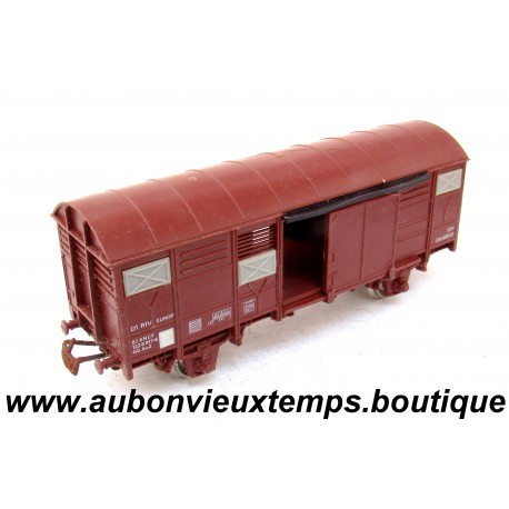 JOUEF 1/87 HO WAGON BETAILLIERE à BESTIAUX COUVERT U.I.C. GS Ao2 122 6 917 Réf : 6251