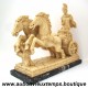 SCULPTURE CHAR ROMAIN en RESINE MOULEE et MARBRE - Y. TOW