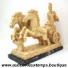 SCULPTURE CHAR ROMAIN en RESINE MOULEE et MARBRE - Y. TOW