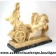 SCULPTURE CHAR ROMAIN en RESINE MOULEE et MARBRE - Y. TOW