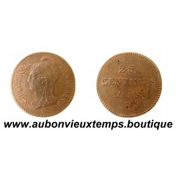 ESSAI 25 CENTIMES Cuivre AN 3 ( 1794 – 1795 ) DUPRE 
