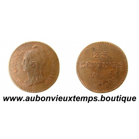 ESSAI 25 CENTIMES Cuivre AN 3 ( 1794 – 1795 ) DUPRE 