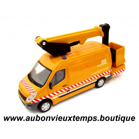 BBURAGO 1/50 RENAULT MASTER 2010 – DIR ILE de FRANCE avec PLATEFORME
