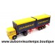 BREKINA 1/87 HO TRACTEUR MERCEDES avec REMORQUE et CONTAINERS DANZAS avec ACCESSOIRES Réf : 81120