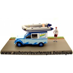 IXO 1/43 CITROEN 2 CV AKS 400 FOURGONNETTE - CENTRE NAUTIQUE - PLAGE de ROSPICO KERMEN - Les PETITS UTILITAIRES