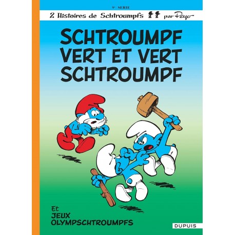2 HISTOIRES de SCHTROUMPH Tome 9 – VERT et VERT SCHTROUMPH – JEUX OLYMPSCHTROUMPHS – DUPUIS