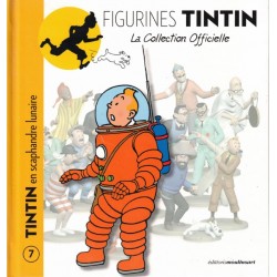 LIVRET FIGURINES TINTIN Tome 7 - TINTIN en SCAPHANDRE LUNAIRE - MOULINSART