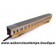 JOUEF HO 1/87 AUTORAIL TURBOTRAIN RTG WAGON VOYAGEURS TRAu 22024 1ère Cl CAEN Réf : 5492