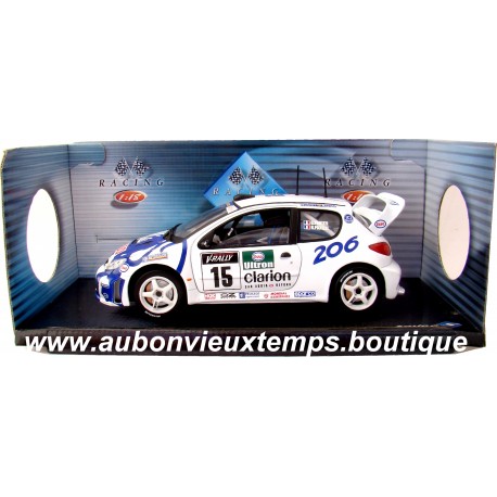 SOLIDO S 1/18 PEUGEOT 206 WRC RACING 1999 & 2000 Réf : 9016