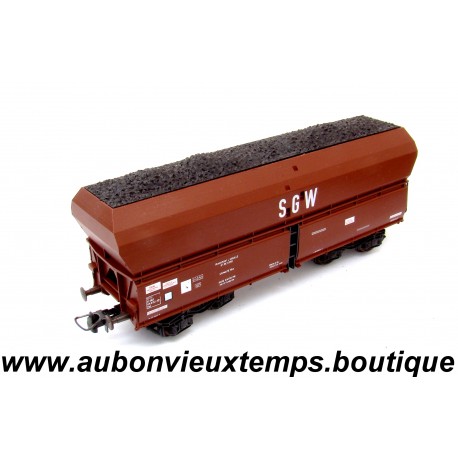 ROCO HO 1/87 WAGON TREMIE SGW - TRANSPORT de HOUILLE et de COKE Réf : 46243