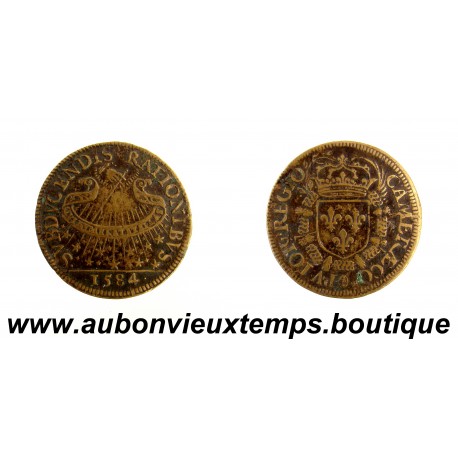 JETON Laiton 1584 HENRI III – CHAMBRE des COMPTES du ROI