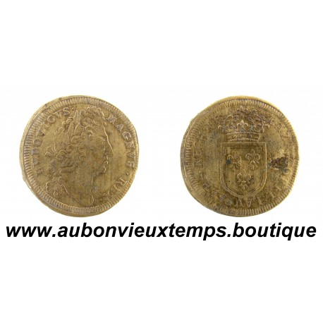 JETON de COMPTE Laiton ND LOUIS XIV – RECHENPFENNING - L.G. LAUFFERS