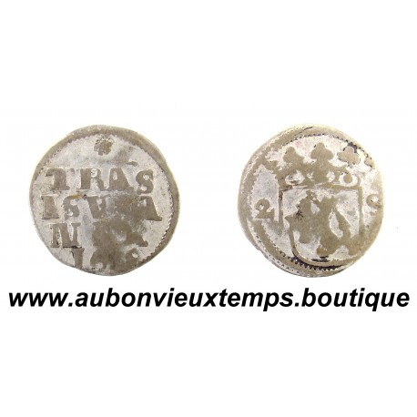 2 STUIVERS Argent 583 ‰ 1680 PROVINCE d’ OVERIJSSEL - HOLLANDE