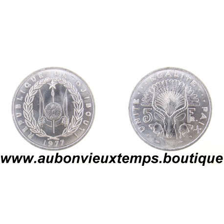 5 FRANCS Alu 1977 DJIBOUTI