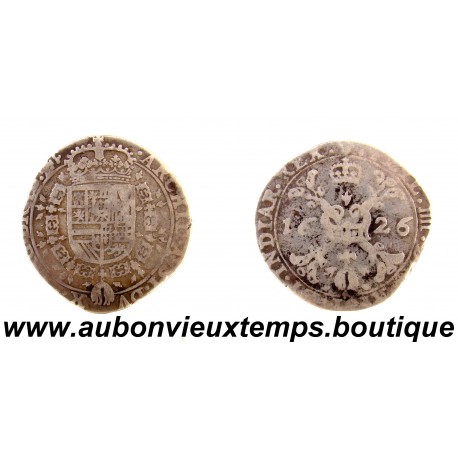 1 PANTAGON Argent 875‰ 1626 PHILIPPE IV – DUCHÉ de BRABANT – PAYS BAS ESPAGNOLS - BELGIQUE