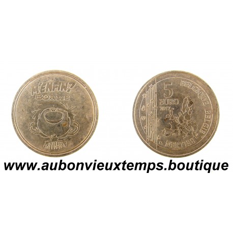 5 EURO Cupronickel 2017 60 ANS – GASTON LAGAFFE – BELGIQUE