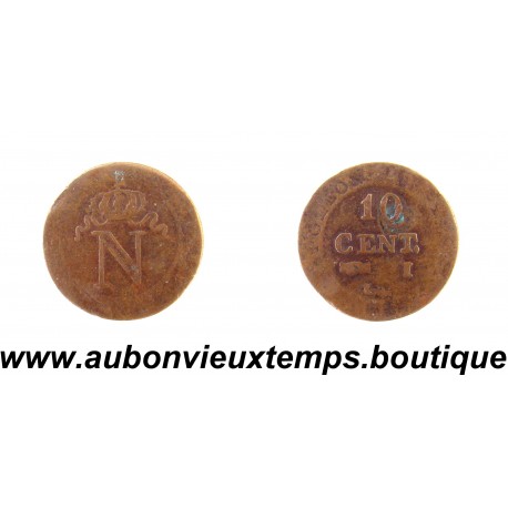 10 CENTIMES Billon ( Argent 200‰ ) 18- - I NAPOLEON 1er - LIMOGES