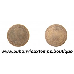 10 CENTS Argent 640‰ 1915 WILHEIMINA – HOLLANDE