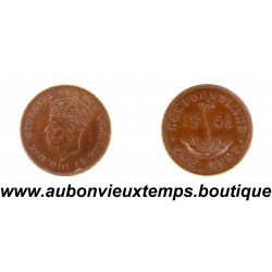 ONE CENT Bronze 1941 C GEORGIUS VI - OTTAWA - NEW FOUNDLAND - TERRE NEUVE - CANADA