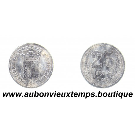 25 CENTIMES Alu 1922 CCI d'EURE & LOIR