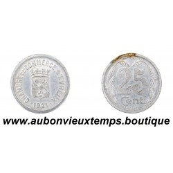 25 CENTIMES Alu 1921 CCI d'EVREUX