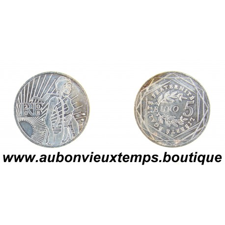 5 EURO Argent 500‰ 2008 SEMEUSE - FRANCE