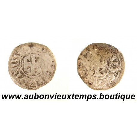 DENIER Argent ND ( 1160 - 1190 ) FOULQUES - ANGERS - COMTÉ D'ANJOU